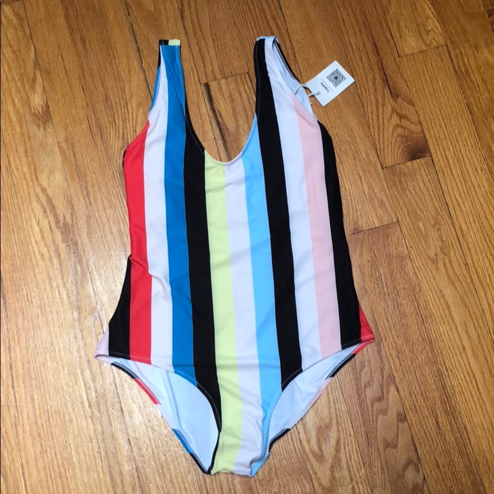 Cupshe striped one piece swimsuit
